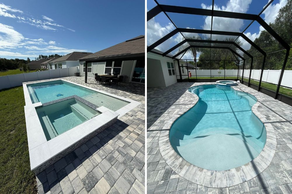 What is the difference between gunite, fiberglass, and vinyl pools